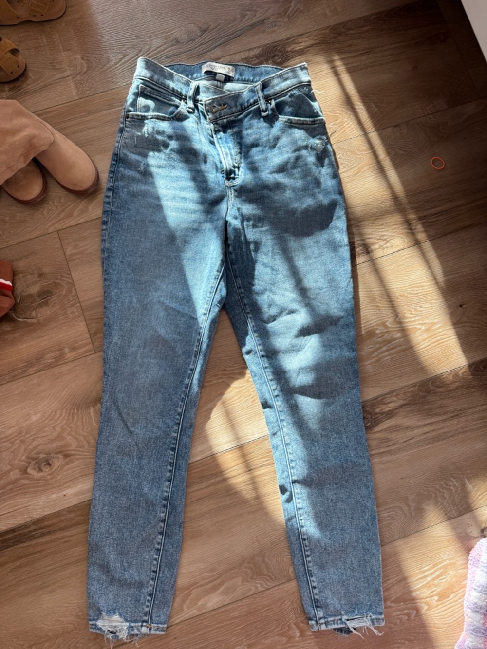 Abercrombie & Fitch Women's Skinny Jeans - Blue Denim